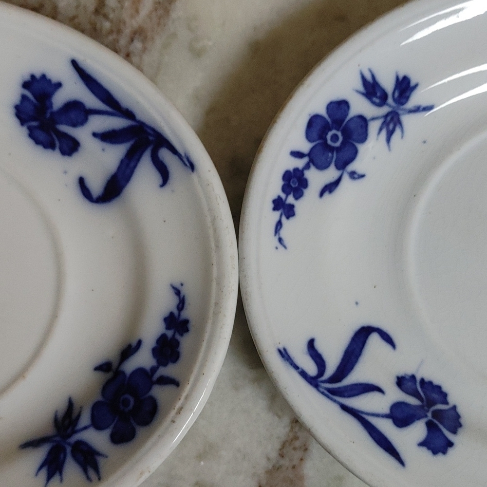 160 Year Old (1866 dated) Flow Blue Minton Oval Dishes - Picture 13 of 16